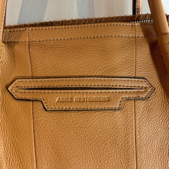 AIMEE KESTENBERG Leather Shoulder Handbag Purse Satchel Multiple Pockets Bag - Picture 13 of 16